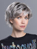 RAISE by ELLEN WILLE in STONE GREY ROOTED 56.60.48 | Blend of Medium Brown Silver Grey and White with Dark Roots