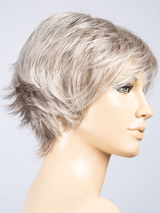 GREY MULTI SHADED 56.58.49 | Lightest Brown with Black/Dark Brown and Dark Ash Blonde with Grey Blend and Shaded Roots